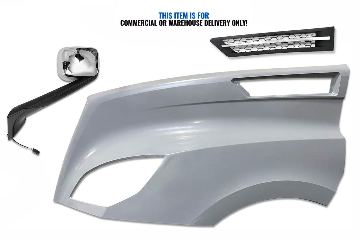 Hood Fender Fiberglass with Set accessories Driver 2018+