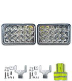 6'' Inch LED Square Work Light Bar Spot Lamps 2 Pcs.