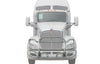 Front Grille Guard Large Chrome Kenworth T660