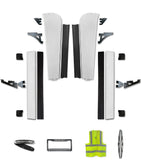 Top & Bottom Cabin Fairings w/ Stripes & Brackets Narrow Set 2008-2017 Freightliner Cascadia