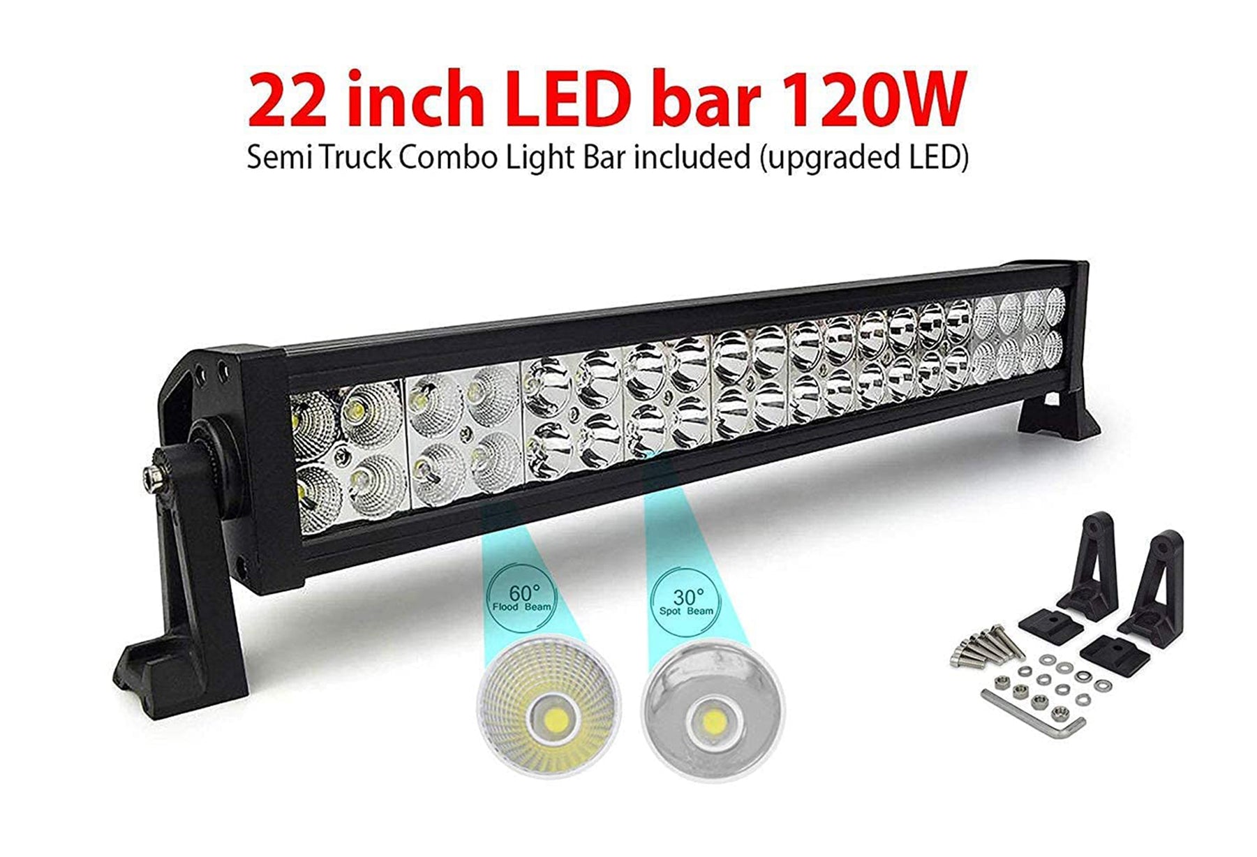 Light LED Bar 22 inch 120w Double Row – Tacoma Parts Corporation