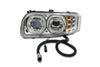 Chrome Housing Full LED Headlight Left Side Pete 388 389