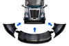 Bumper Air Flow Deflectors Set - Driver, Passenger Side and Center 2025 Volvo VNL