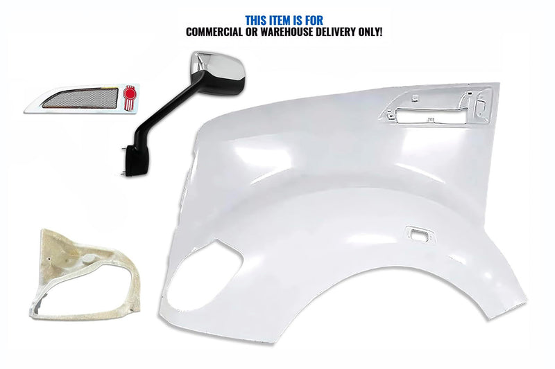 Hood Fender Fiberglass with Set accessories Driver 2012-2021 Kenworth T680