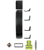 Top and Lower Wind Fairing Cab Extenders w/Brackets Passenger International LT625