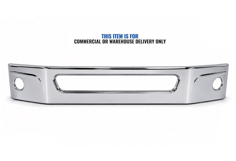 14” Front Bumper Chrome with Fog Light Holes 2021+ Kenworth T380