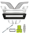 Bumper Center with Chrome Trim Set 2016-2017 Volvo VNL