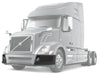 Bumper Corners w/ Fog Holes & LED Fog Light Black Housing Set 2004-2015 Volvo VNL