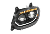 Headlight Led With Turn Sequential Signal Black Driver 2018+ International LT LT625