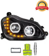 Headlight Full LED Black Passenger 2013-2021 Kenworth T680