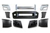 Bumper Set with Fog Holes with Chrome Trim and Brackets 2018+ Volvo VNL VNR