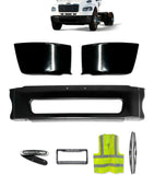 Bumper Set Steel Black 2003-2012 Freightliner M2 Business Class 106 112