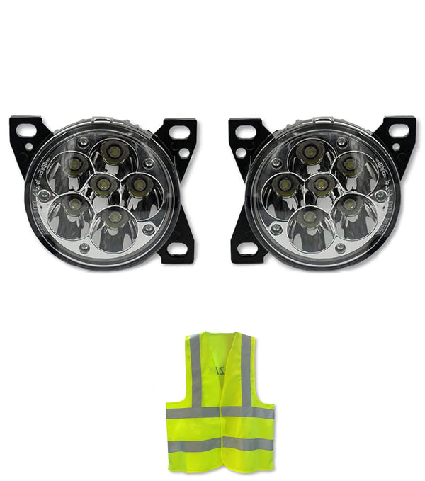 Fog Light Lamp Led Chrome Set 2013-2021 Peterbilt 579 578