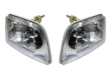 Headlights with Led Bulbs Set 1998-2003 Volvo VN VNL 2000-2017 VNM