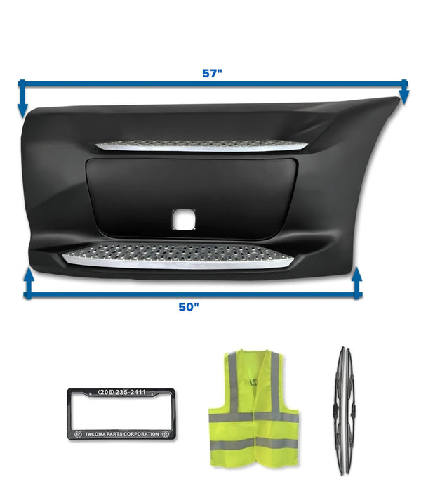 Front Fairing with Tool Box Cover Plastic w/ 2 Steps Passenger 2013-2021 Peterbilt 579