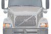 Headlights with Led Bulbs Set 1998-2003 Volvo VN VNL;  2000-2017 VNM