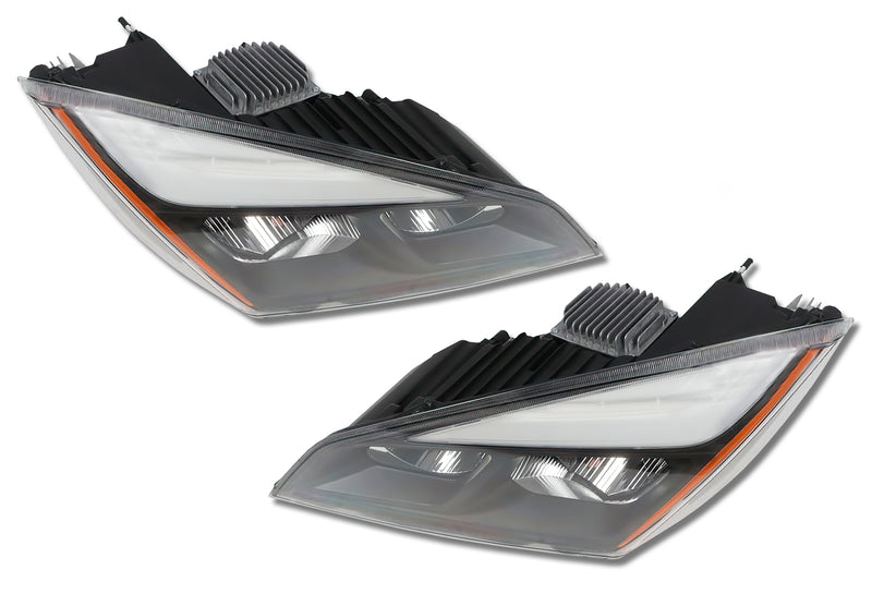 Full LED Headlights Black Housing Set 2018+ Freightliner Cascadia 126 116