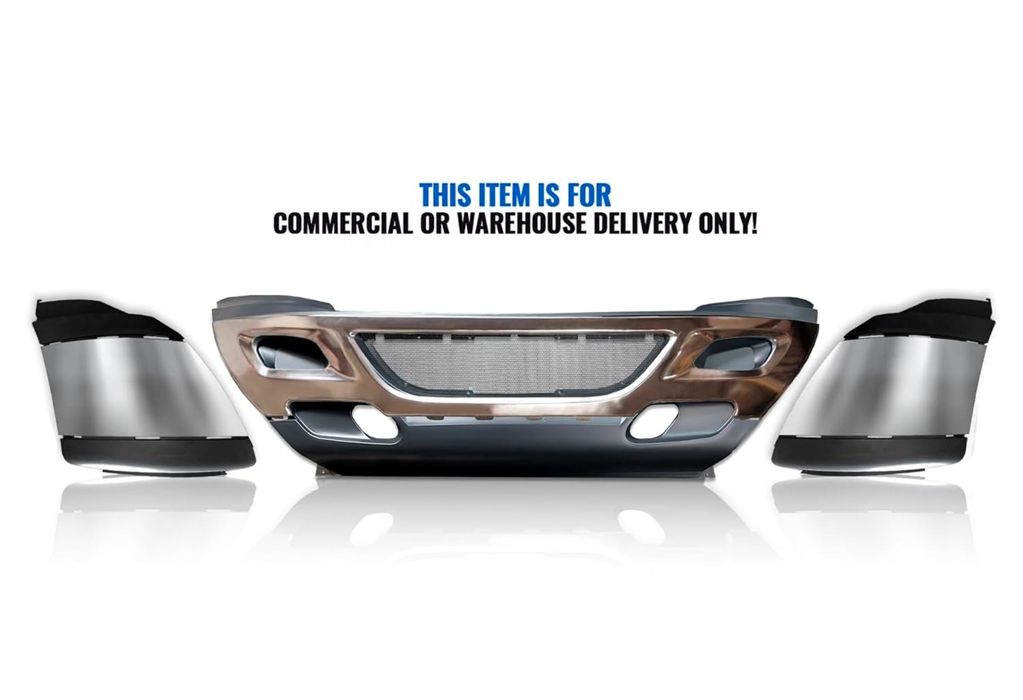 Bumper Plastic with Chrome Trim Set 2008-2015 International