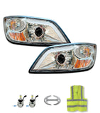 Headlights Optical Chrome Set 2006-2019 Hino 338, 2006-2010 Hino 145 165 185