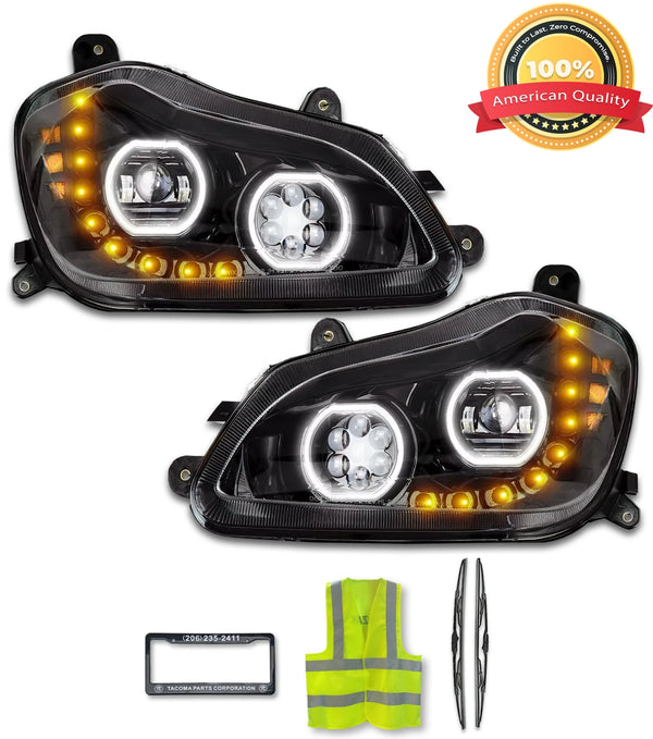 Headlights Full LED Black Set 2013-2021 KW T680
