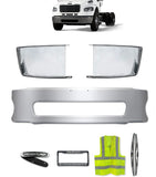 Bumper Set Steel Chrome 2003-2012 Freightliner M2 Business Class 106 112