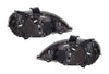 Headlights Halogen Set with Chrome Bezel 2004+ Freightliner Columbia