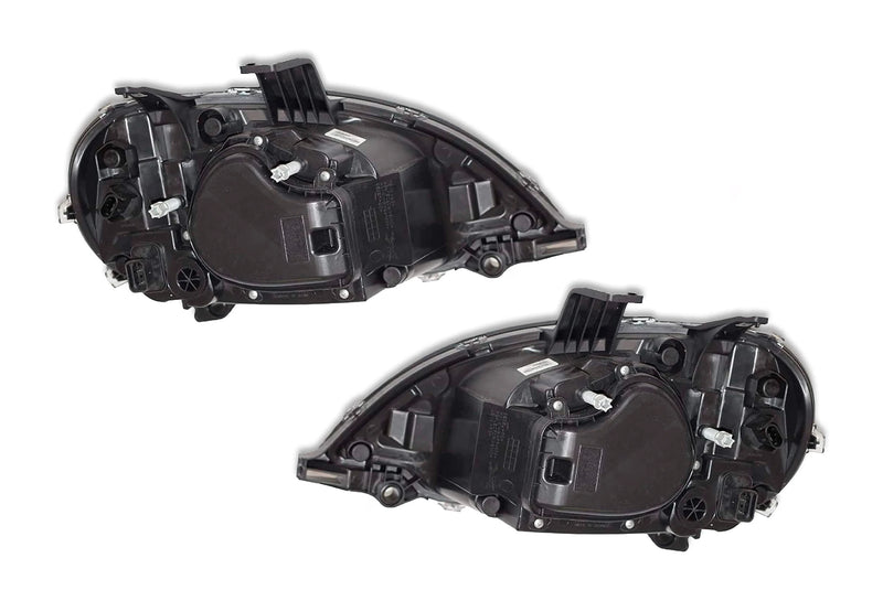 Headlights Halogen Set with Chrome Bezel 2004+ Freightliner Columbia