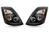 Headlights Full LED Black Set 2004-2017 Volvo VNL VT