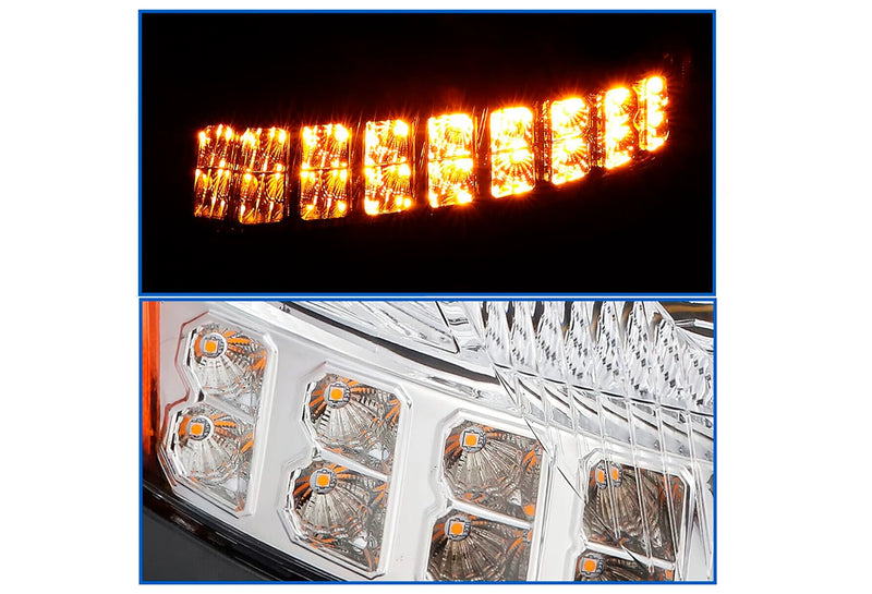 Headlight Full LED Chrome Driver 2004-2017 Volvo VNL VNX VT