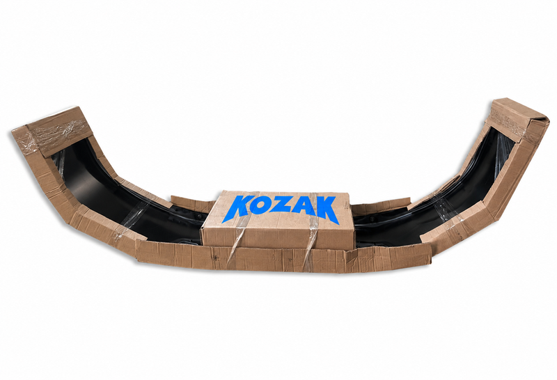 Bumper Fold Over Black Steel 2006-2015 International Prostar