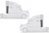 Lower Wind Cab Cabin Fairings Set 2018-2024 Volvo VNL