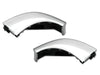 Chrome Plastic Bumper Corners Right and Left Side No Fog Light Hole for Peterbilt 579 - 