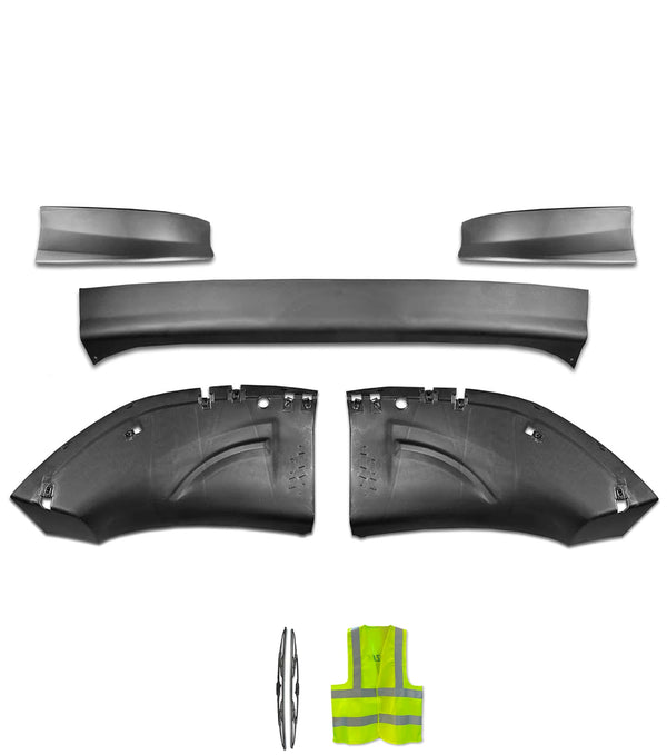 Bumper Extension Center & Extensions w/Air Dam Bumper Covers Full Set 2022+ Peterbilt 579