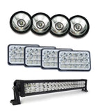 Grille Guard Large Black with Lights Kenworth T440
