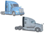 Cabin Lower and Upper Sleeper Fairing Pair Set Large Passenger Side for Kenworth T680 - Tacoma Parts Corporation