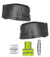 Bumper Corners No Fog Holes Plastic Set 2016-2017 Volvo VNL