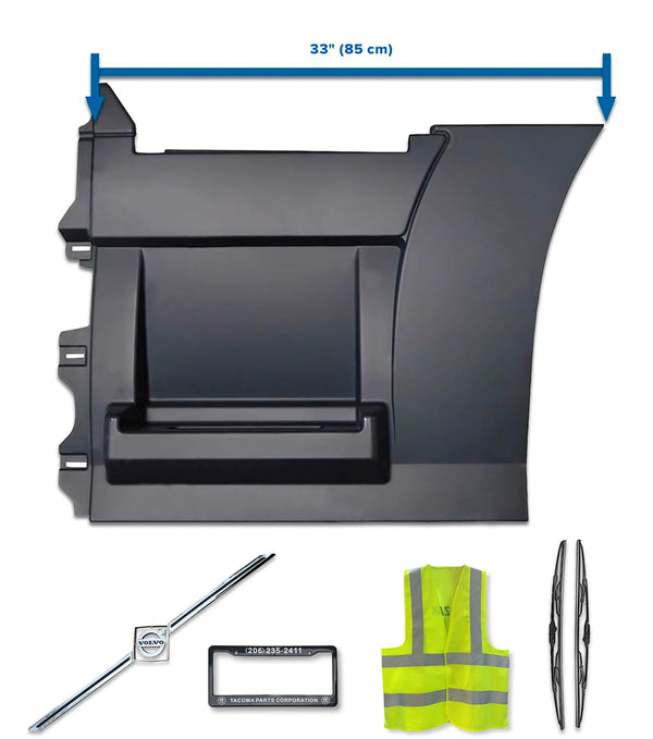 Rear Step Side Fairing Panel Driver 33" 2004-2017 Volvo VNL