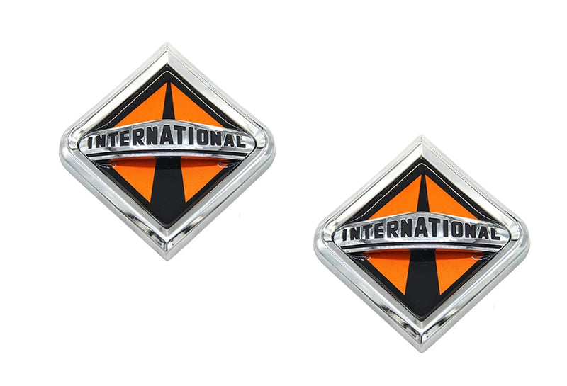 Front Hood Grille Emblem Logo 2 pcs International