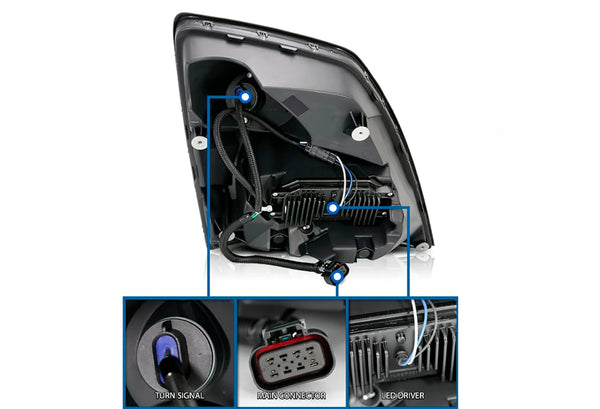 Headlights Full LED Pair 2004-2017 Volvo VNL VT – Tacoma Parts Corporation