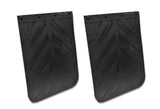 Black Rubber Heavy Duty Semi Truck Mud Flaps Set