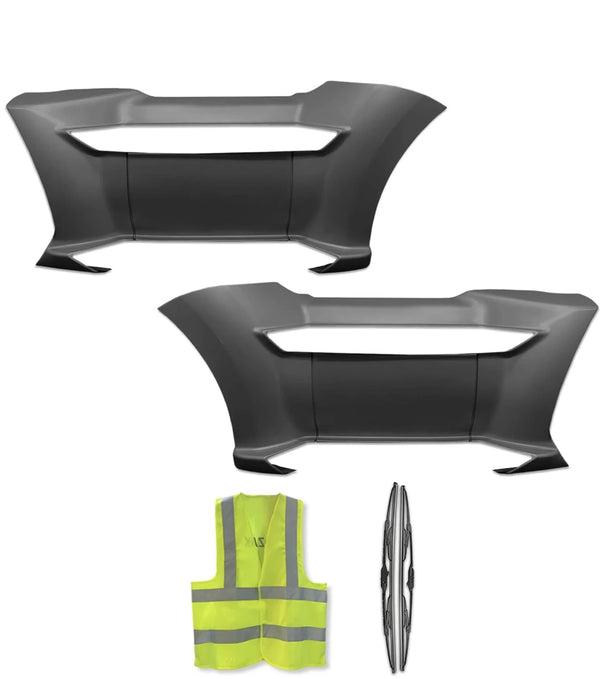 Front Step Fairing Skirt Panels with Steps Set Kenworth T680 2013 -2021