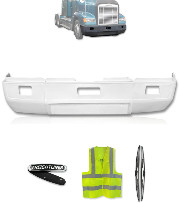 Bumper Aero With Fog Holes Fiberglass 1989-2007 Freightliner FLD120 SBA