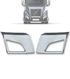 Bumper Corners Chrome Trim Fog Light Holes Set 2018+ Volvo VNL VNR