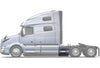Rear Step Side Fairing Panel With Rubber Stripe Driver 39" 2018+ Volvo VNL VNR