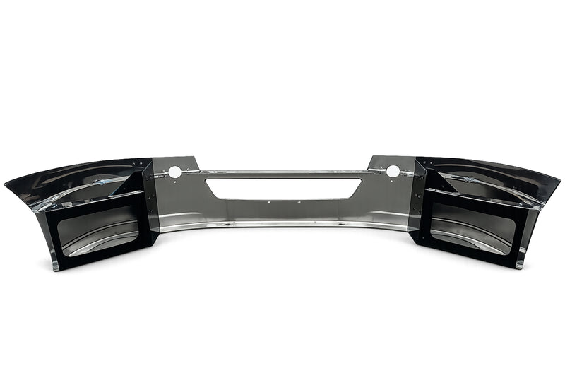 14" Front Bumper Chrome without Fog Light Holes 2018+ Freightliner Cascadia 126