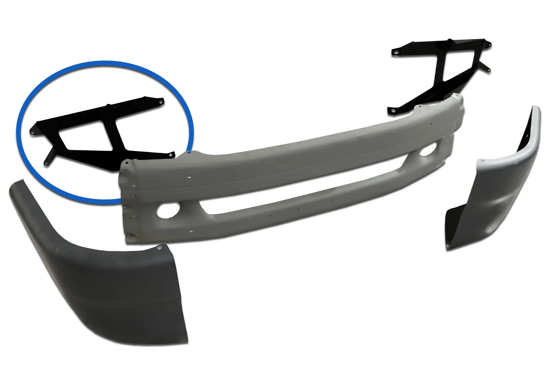 thumbnail image 2 of Evan-Fischer Front Bumper End Set For 2002-2011 Freightliner Columbia – Pair (Driver & Passenger) 2 of 4