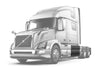 Side Fairing Central Panel Driver 53" 2004-2017 Volvo VNL
