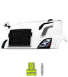 Hood Shell Fiberglass w/ Grille, Mirror, Headlight, Air Intakes 2004-2017 Volvo VNL