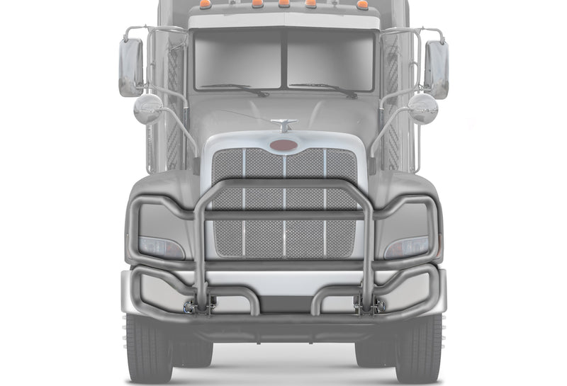 Front Grey Grille Guard Large Peterbilt 384