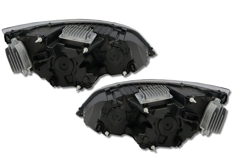 Full LED Headlights Black Housing Set 2018+ Freightliner Cascadia 126 116